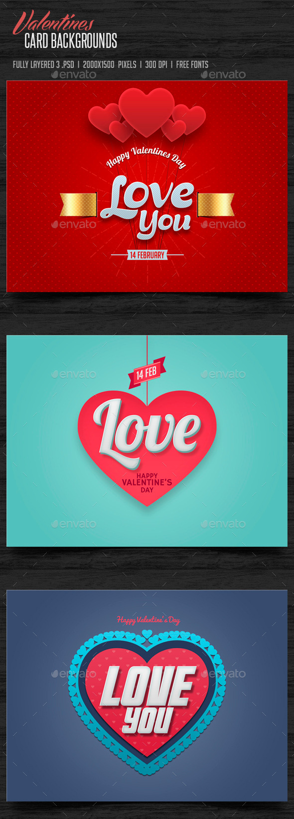 Valentines Day Cards Backgrounds