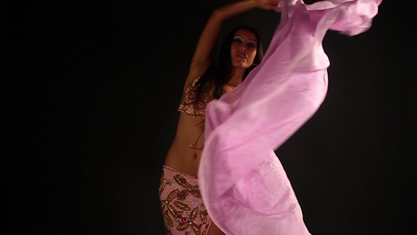 Traditional Oriental Belly Dancer Pink Costume 12
