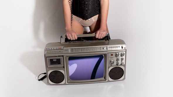 Sexy Woman Television Heart 1 alt