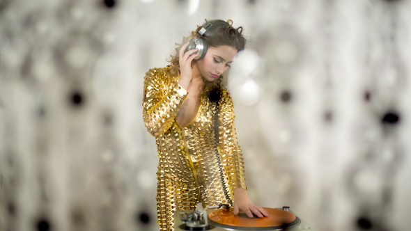 Gold Catsuit Female Dj 9