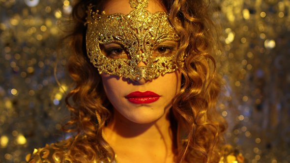Venetian Mask Sexy Disco Woman 2