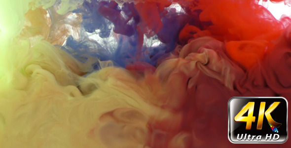 Colorful Paint Ink Drops Splash in Underwater 36 alt