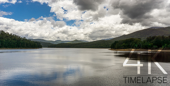 Rain Clouds over Lake vers 2