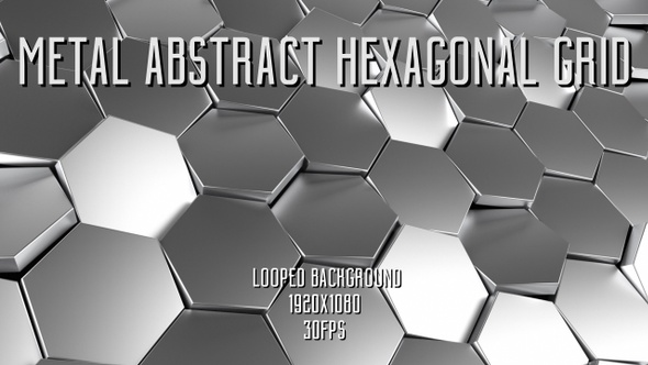 Metal Abstract Hexagonal Grid