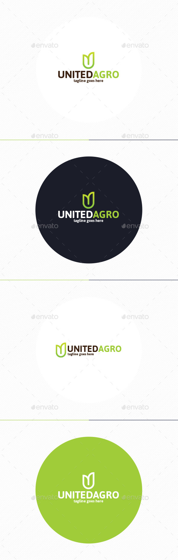United Agro Logo • Letter U
