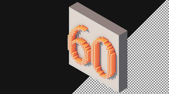 Voxel Isometric Countdown