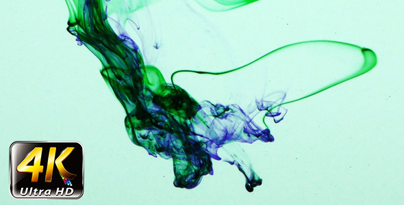 Colorful Paint Ink Drops Splash in Underwater 15