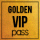 Golden style vip pass card - GraphicRiver Item for Sale