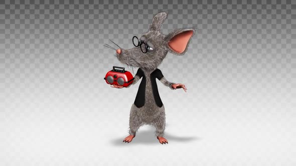 Cartoon Rat - Show  Music Player