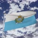 San Marino Flag With Sky - VideoHive Item for Sale