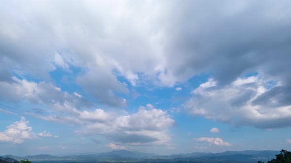 Mountain Time Lapse White clouds run over the mountains beautiful clouds nature landscape