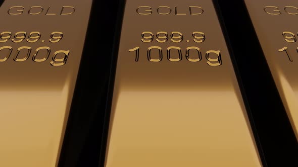 Gold bars background.