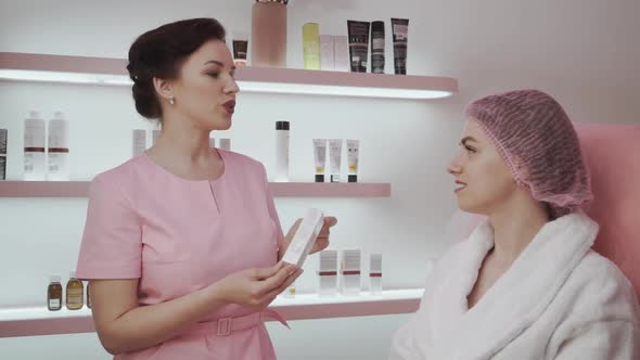 The Patient is Consulted By a Beautician