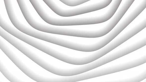 White Color Smooth Waves Background