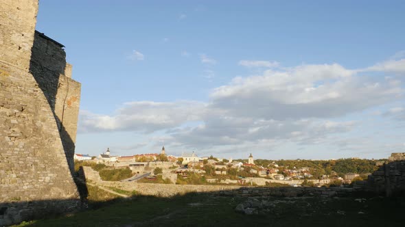 Kamianets-Podilskyi seen from the castle