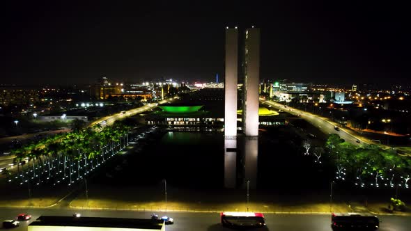 National Congress building at downtown Brasilia Brazil.