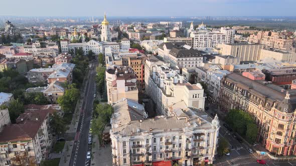 Kyiv, Ukraine Aerial View of the City. Kiev