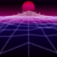 Synthwave Island Retro Background 3d Render - VideoHive Item for Sale