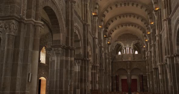 The Vezelay abbey, department of Yonne, region Bourgogne Franche Comte in France