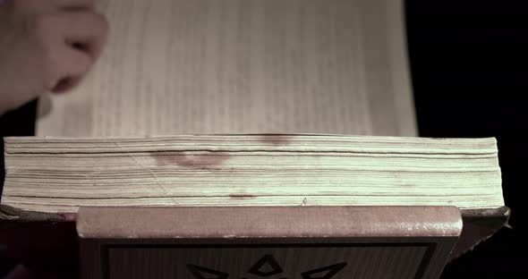 Ancient History, book and lectern. alt