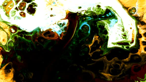 Abstract Colorful Paint Liquid Artistic Movement