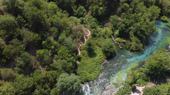 Beautiful Turquoise Spring Blue Eye Albania