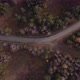 Closeup curve road with cars between deep green forest in Ural - VideoHive Item for Sale