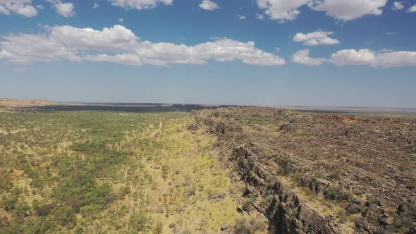 Bandilngan (Windjana Gorge) National Park Gibb River Western Australia 4K Aerial Drone