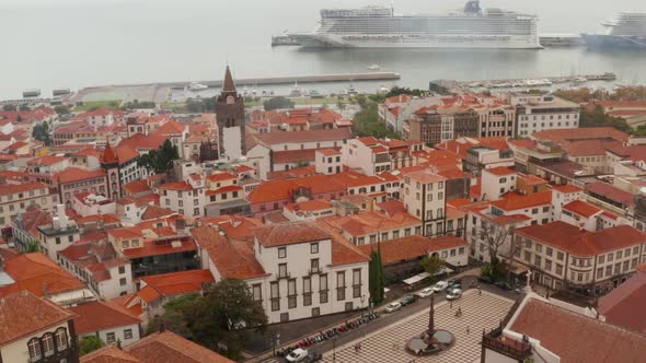 Cityscape of Funchal, Madeira, Portugal.