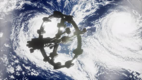 A View of the Earth and a Spaceship alt