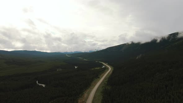 Picturesque View of Scenic Road From Above