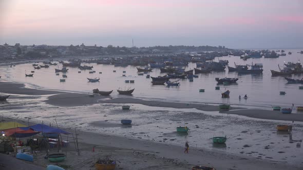 Early Morning In Fishing Village