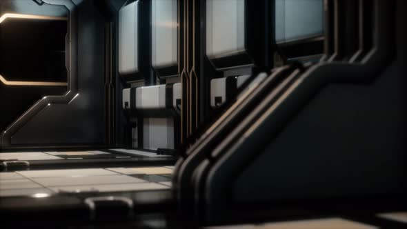 Sci-fi Tunnel or Spaceship Corridor alt