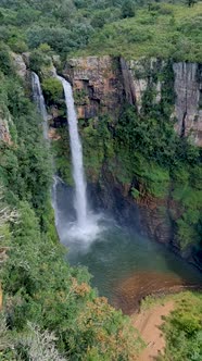 Panorama Route Soute Africa Picturesque Green Berlin Water Fall in Sabie Graskop in Mpumalanga South