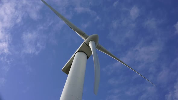 A wind turbine is a device that converts the wind's kinetic energy into electrical energy.