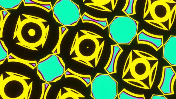 Kaleidoscope Pattern Looped By Abstract Animation