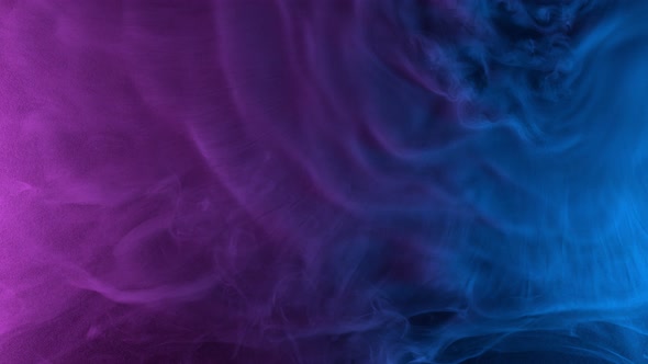 Slow Motion Shot of Modern Neon Smoke Abstract Background