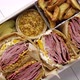 Enormous Sandwiches with Pastrami Beef in Wooden Box - VideoHive Item for Sale
