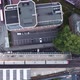 Top View of the Drone As the Train Leaves the Platform - VideoHive Item for Sale