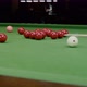 A Shot Behind The Snooker Balls Slow Motion - VideoHive Item for Sale