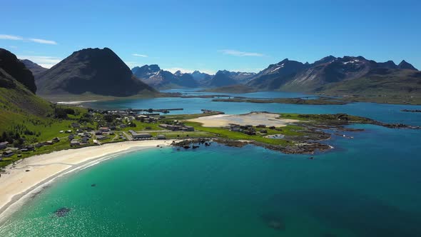 Beach Lofoten Islands Is an Archipelago in the County of Nordland, Norway.