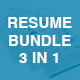 Resume Bundle - 02 - GraphicRiver Item for Sale