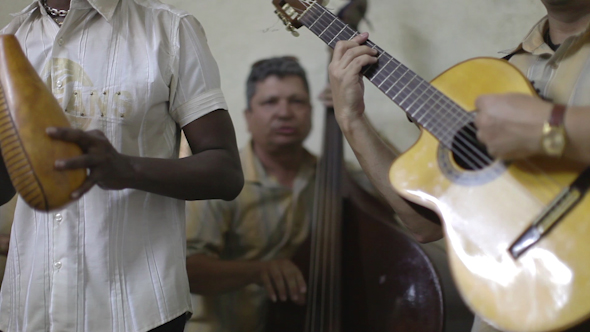 Cuban Music Band Playing Havana Cuba 14