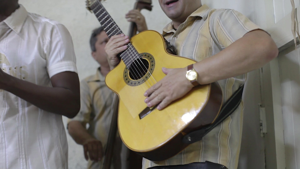 Cuban Music Band Playing Havana Cuba 16