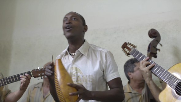 Cuban Music Band Playing Havana Cuba 17