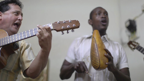 Cuban Band Playing Music Havana Cuba 32