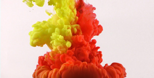 Colorful Paint Ink Drops Splash in Underwater 3 alt