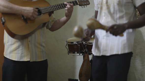 Cuban Band Playing Music Havana Cuba 40