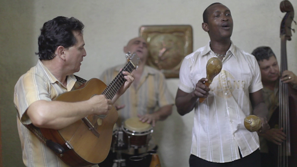 Cuban Band Playing Music Havana Cuba 43