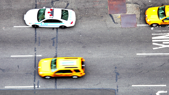 Manhattan Street Traffic Taxy New York 2